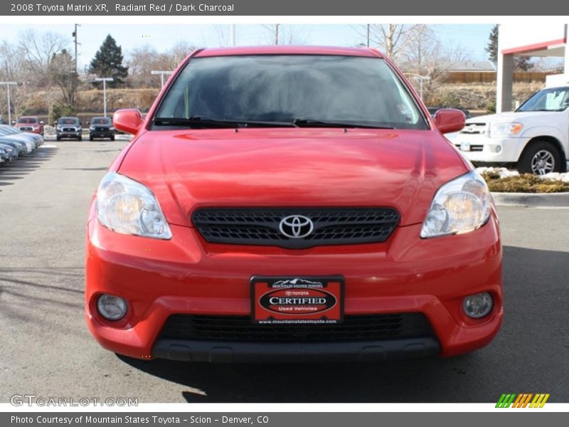 Radiant Red / Dark Charcoal 2008 Toyota Matrix XR