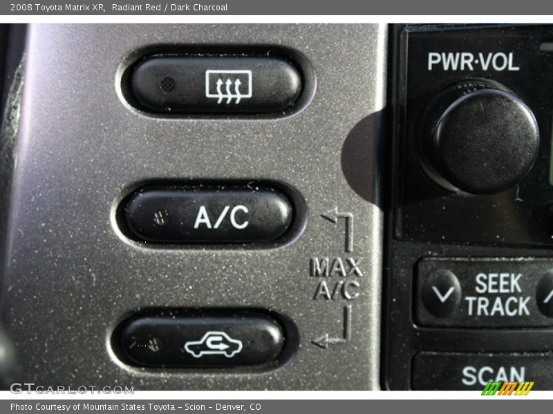 Radiant Red / Dark Charcoal 2008 Toyota Matrix XR