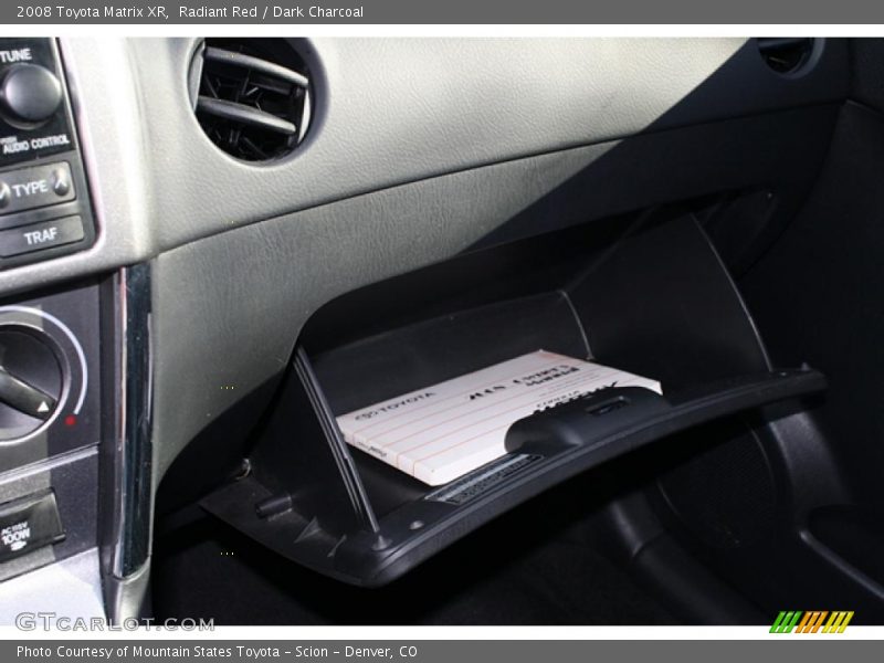 Radiant Red / Dark Charcoal 2008 Toyota Matrix XR