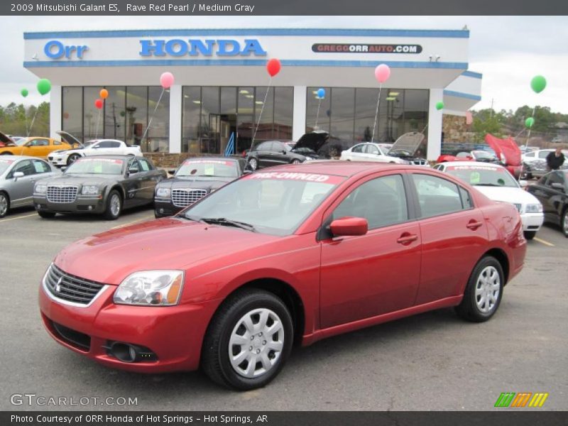 Rave Red Pearl / Medium Gray 2009 Mitsubishi Galant ES