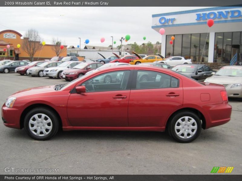 Rave Red Pearl / Medium Gray 2009 Mitsubishi Galant ES