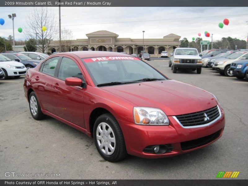 Rave Red Pearl / Medium Gray 2009 Mitsubishi Galant ES