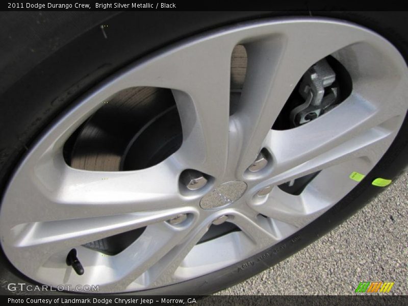 Bright Silver Metallic / Black 2011 Dodge Durango Crew