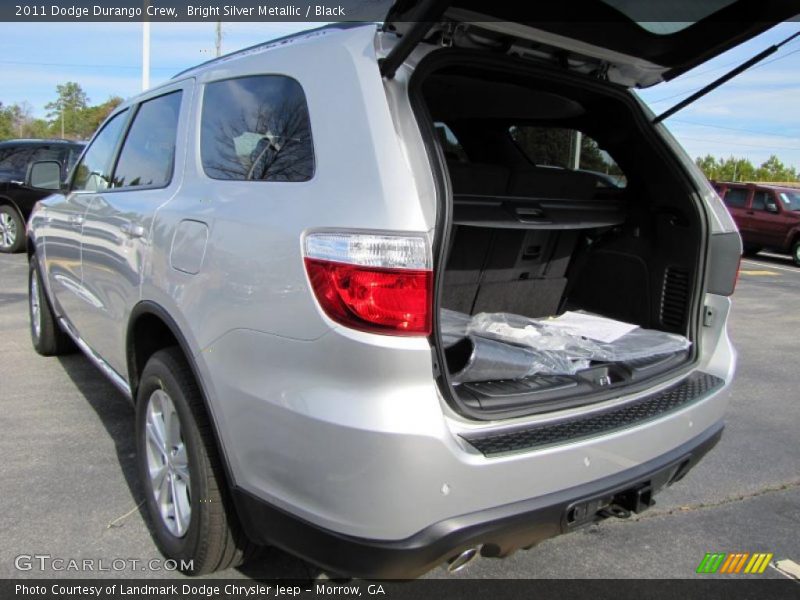 Bright Silver Metallic / Black 2011 Dodge Durango Crew