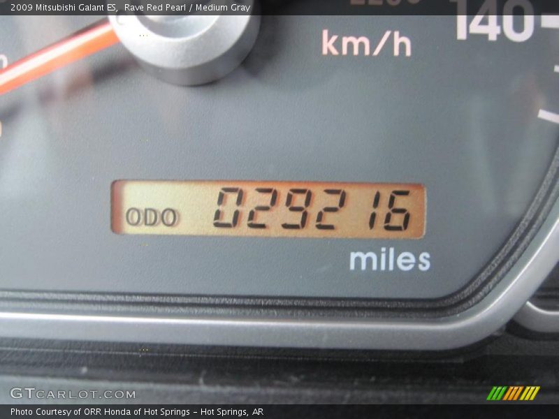 Rave Red Pearl / Medium Gray 2009 Mitsubishi Galant ES