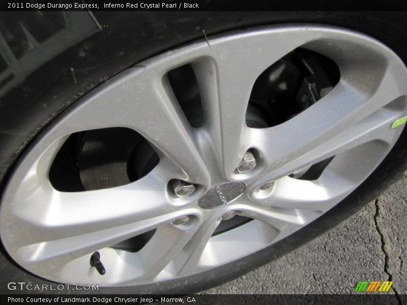 Inferno Red Crystal Pearl / Black 2011 Dodge Durango Express