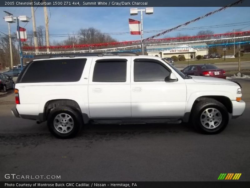 Summit White / Gray/Dark Charcoal 2005 Chevrolet Suburban 1500 Z71 4x4