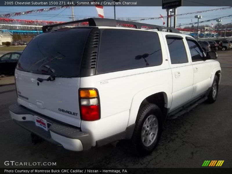 Summit White / Gray/Dark Charcoal 2005 Chevrolet Suburban 1500 Z71 4x4