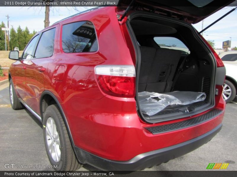 Inferno Red Crystal Pearl / Black 2011 Dodge Durango Express