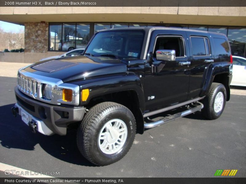 Black / Ebony Black/Morocco 2008 Hummer H3 X