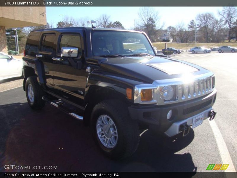 Black / Ebony Black/Morocco 2008 Hummer H3 X