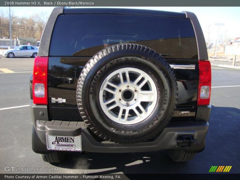 Black / Ebony Black/Morocco 2008 Hummer H3 X