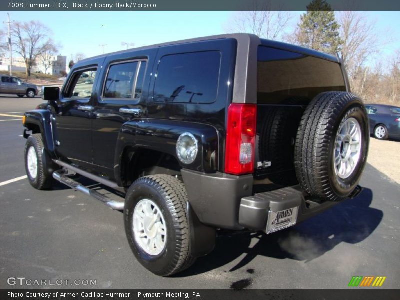 Black / Ebony Black/Morocco 2008 Hummer H3 X