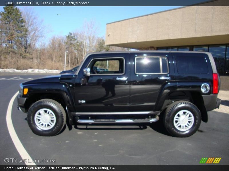 Black / Ebony Black/Morocco 2008 Hummer H3 X