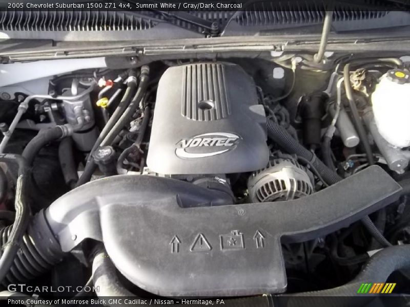 Summit White / Gray/Dark Charcoal 2005 Chevrolet Suburban 1500 Z71 4x4
