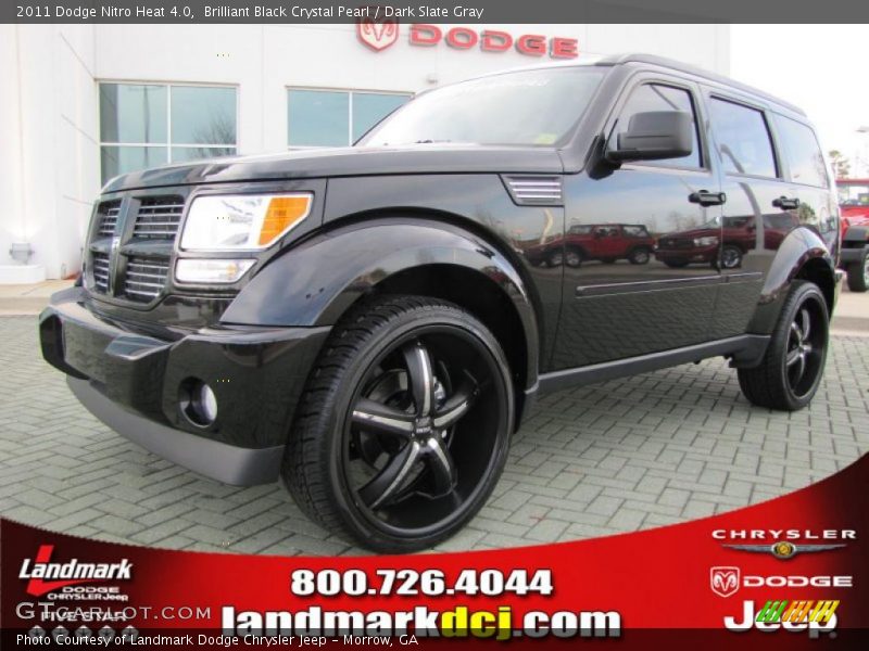 Brilliant Black Crystal Pearl / Dark Slate Gray 2011 Dodge Nitro Heat 4.0