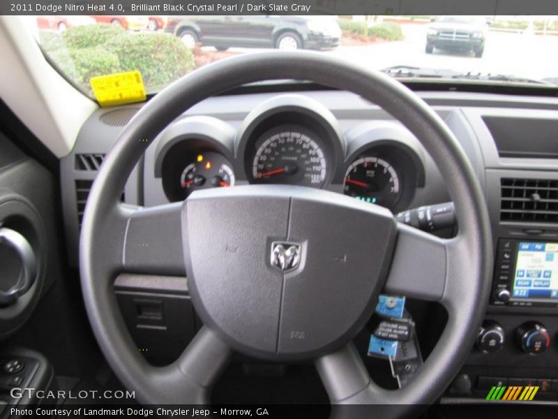 Brilliant Black Crystal Pearl / Dark Slate Gray 2011 Dodge Nitro Heat 4.0