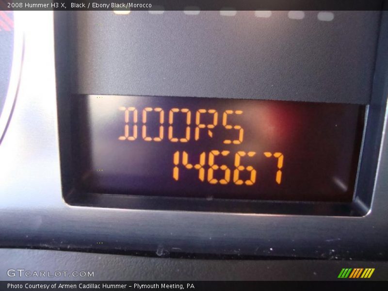 Black / Ebony Black/Morocco 2008 Hummer H3 X
