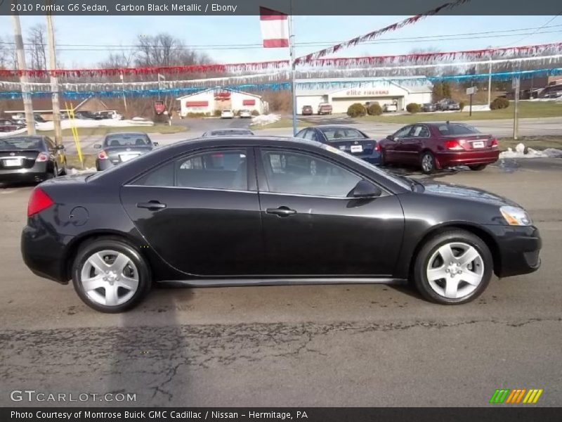 Carbon Black Metallic / Ebony 2010 Pontiac G6 Sedan