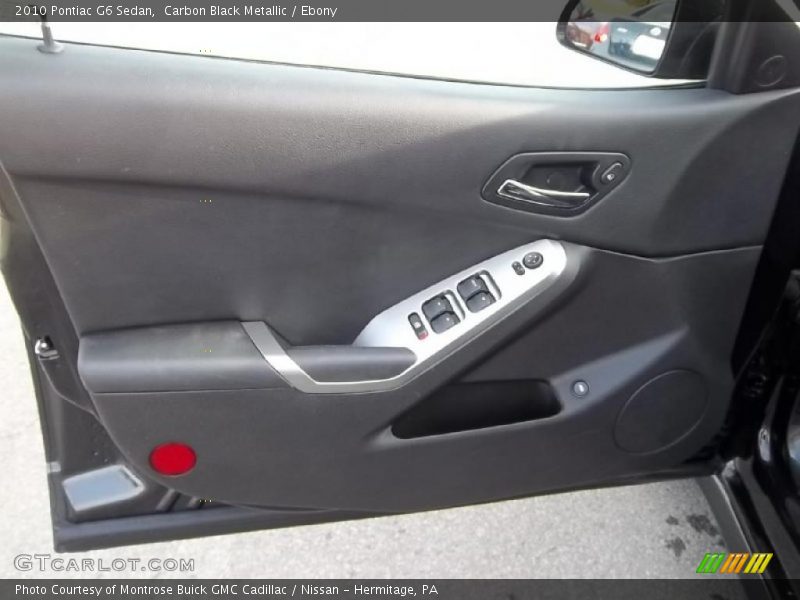 Carbon Black Metallic / Ebony 2010 Pontiac G6 Sedan