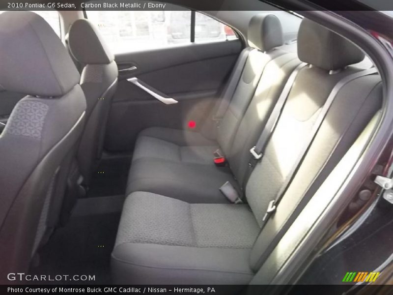 Carbon Black Metallic / Ebony 2010 Pontiac G6 Sedan