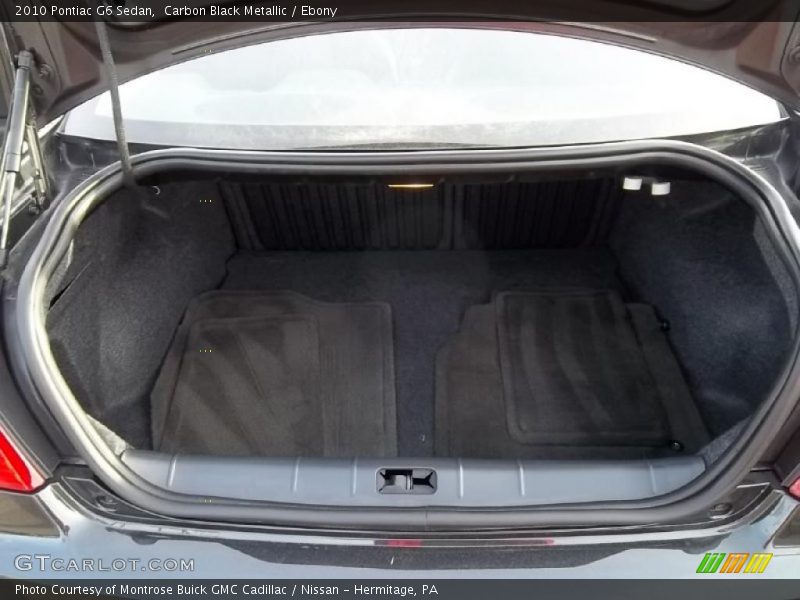 Carbon Black Metallic / Ebony 2010 Pontiac G6 Sedan