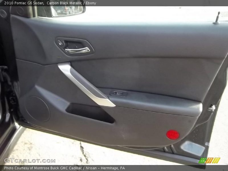 Carbon Black Metallic / Ebony 2010 Pontiac G6 Sedan
