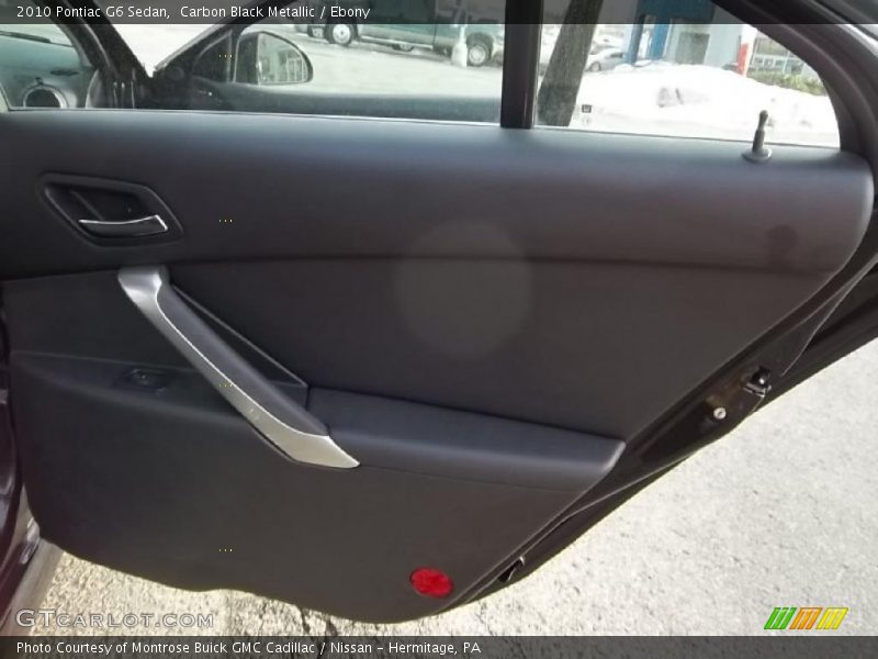 Carbon Black Metallic / Ebony 2010 Pontiac G6 Sedan