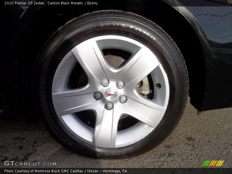 Carbon Black Metallic / Ebony 2010 Pontiac G6 Sedan