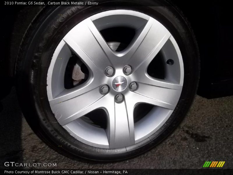 Carbon Black Metallic / Ebony 2010 Pontiac G6 Sedan