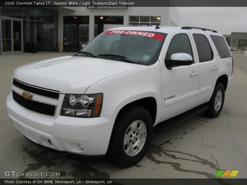 Summit White / Light Titanium/Dark Titanium 2008 Chevrolet Tahoe LT