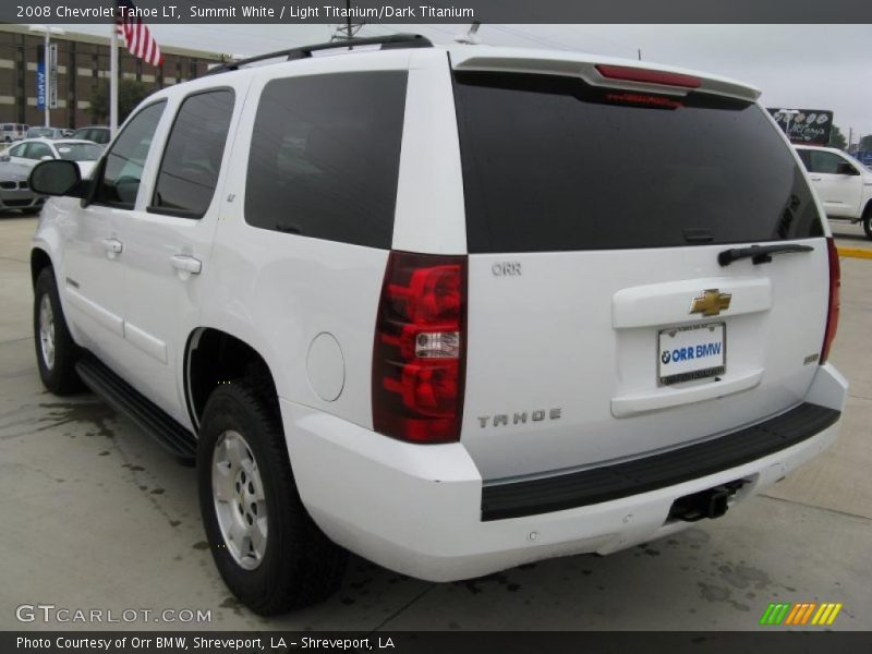 Summit White / Light Titanium/Dark Titanium 2008 Chevrolet Tahoe LT