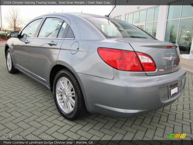 Steel Silver Metallic / Dark Slate Gray 2009 Chrysler Sebring Touring Sedan