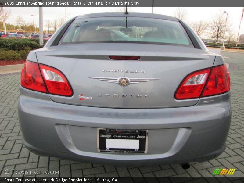 Steel Silver Metallic / Dark Slate Gray 2009 Chrysler Sebring Touring Sedan