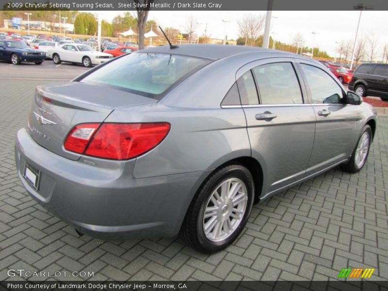 Steel Silver Metallic / Dark Slate Gray 2009 Chrysler Sebring Touring Sedan