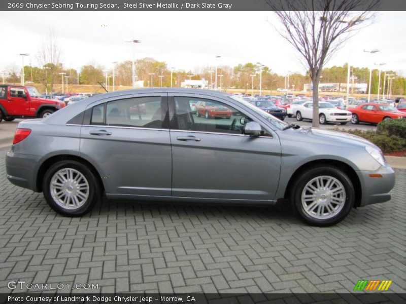 Steel Silver Metallic / Dark Slate Gray 2009 Chrysler Sebring Touring Sedan