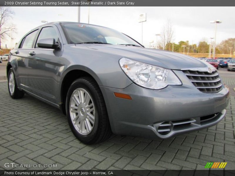 Steel Silver Metallic / Dark Slate Gray 2009 Chrysler Sebring Touring Sedan