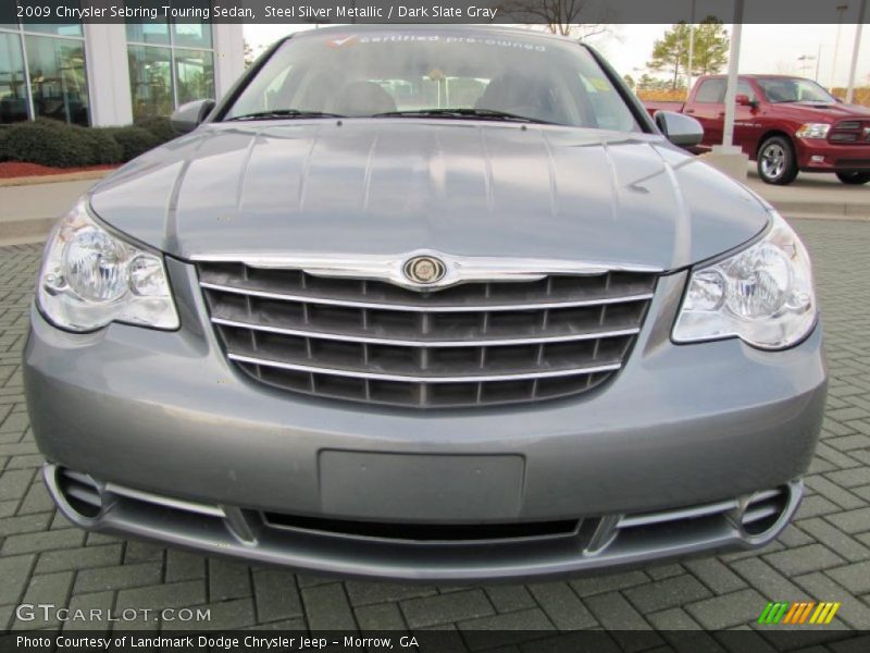 Steel Silver Metallic / Dark Slate Gray 2009 Chrysler Sebring Touring Sedan