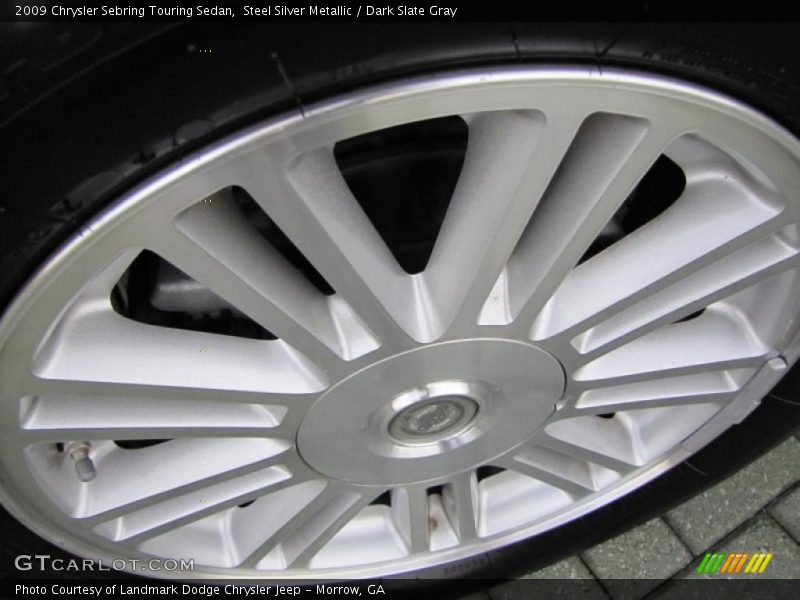 Steel Silver Metallic / Dark Slate Gray 2009 Chrysler Sebring Touring Sedan