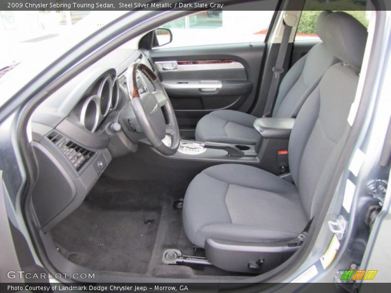 Steel Silver Metallic / Dark Slate Gray 2009 Chrysler Sebring Touring Sedan