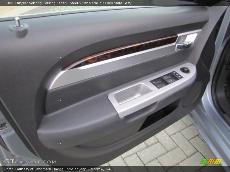 Steel Silver Metallic / Dark Slate Gray 2009 Chrysler Sebring Touring Sedan