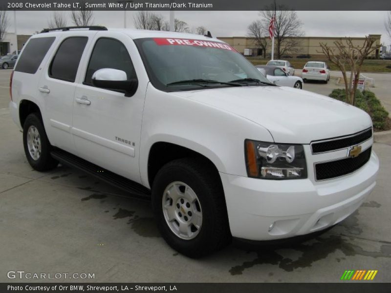 Summit White / Light Titanium/Dark Titanium 2008 Chevrolet Tahoe LT