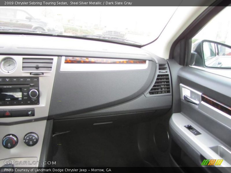 Steel Silver Metallic / Dark Slate Gray 2009 Chrysler Sebring Touring Sedan