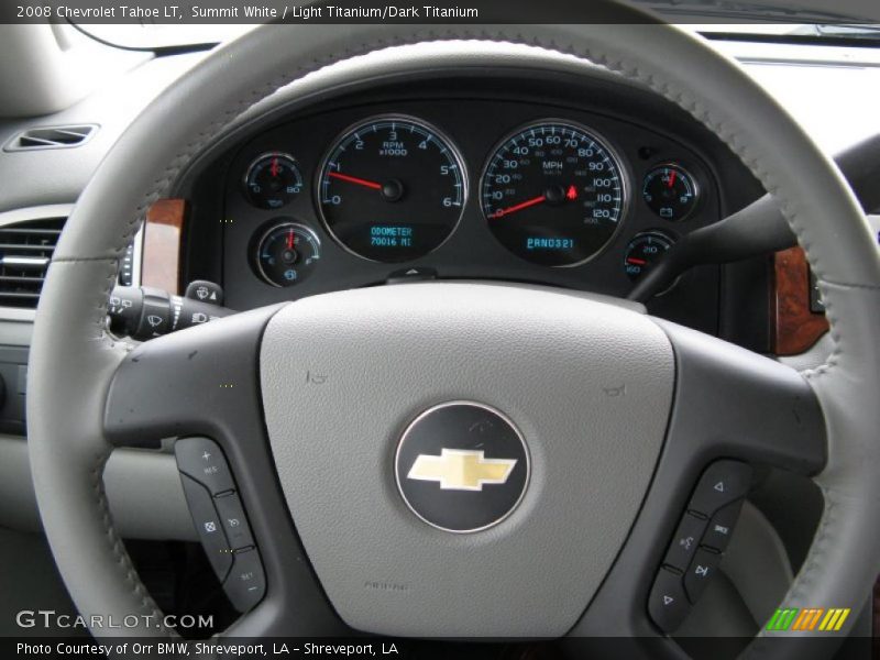 Summit White / Light Titanium/Dark Titanium 2008 Chevrolet Tahoe LT