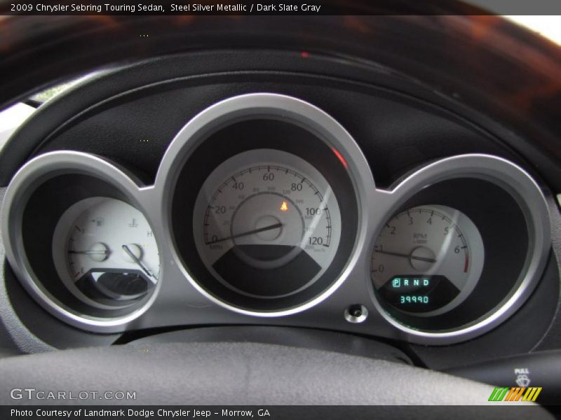 Steel Silver Metallic / Dark Slate Gray 2009 Chrysler Sebring Touring Sedan