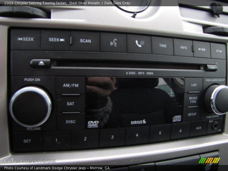 Steel Silver Metallic / Dark Slate Gray 2009 Chrysler Sebring Touring Sedan
