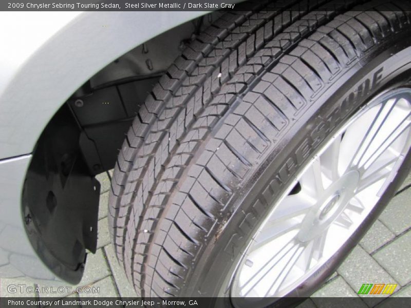 Steel Silver Metallic / Dark Slate Gray 2009 Chrysler Sebring Touring Sedan