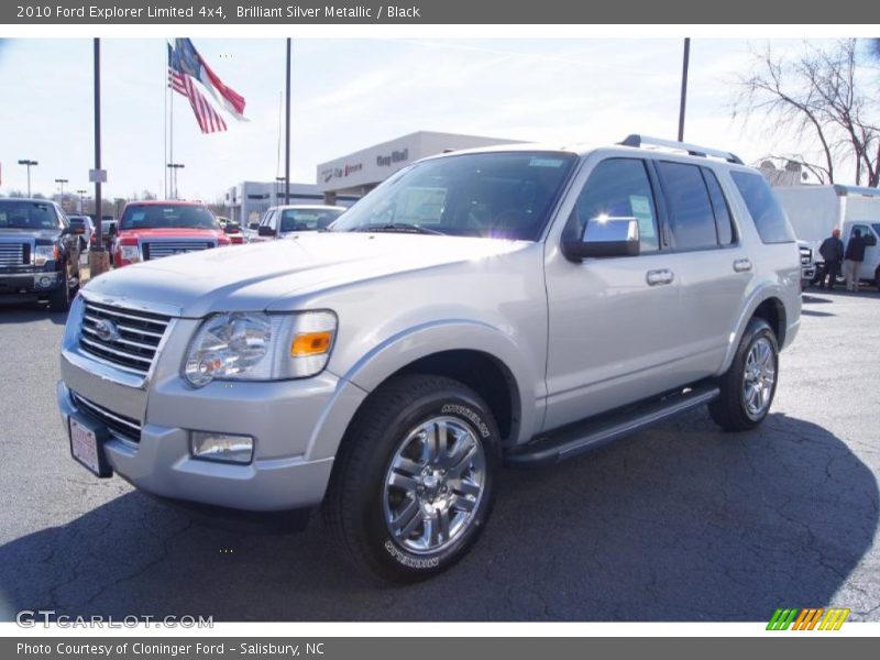 Brilliant Silver Metallic / Black 2010 Ford Explorer Limited 4x4