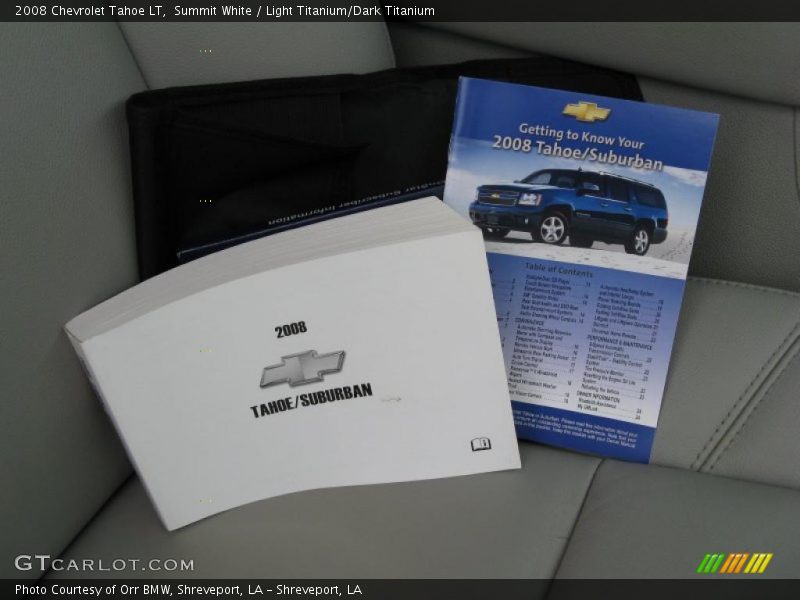Summit White / Light Titanium/Dark Titanium 2008 Chevrolet Tahoe LT