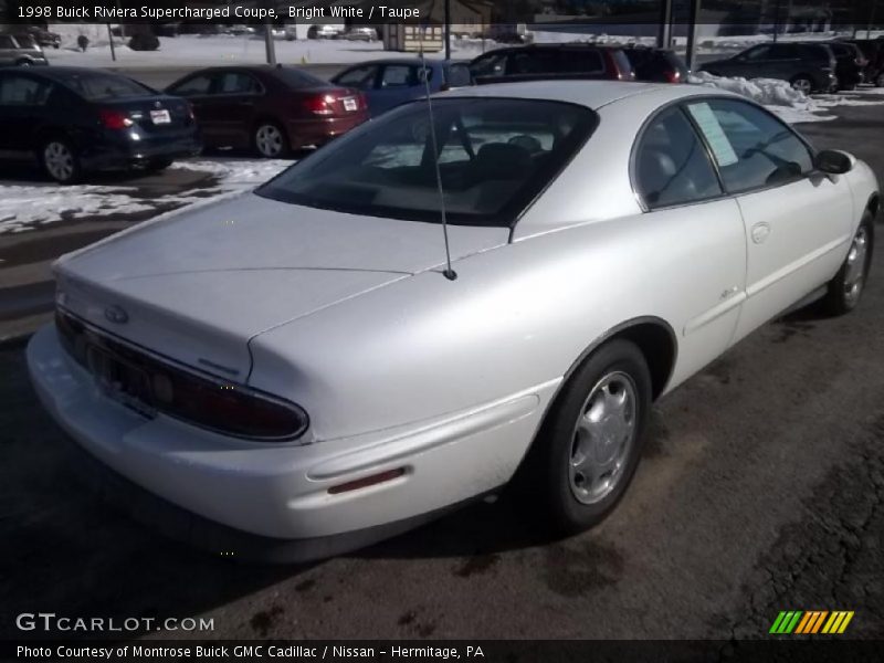 Bright White / Taupe 1998 Buick Riviera Supercharged Coupe